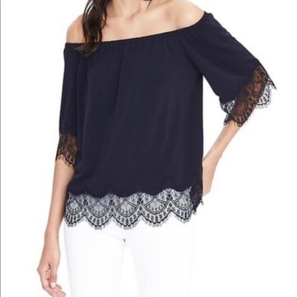 Banana Republic off-the-shoulder top - Picture 1 of 5